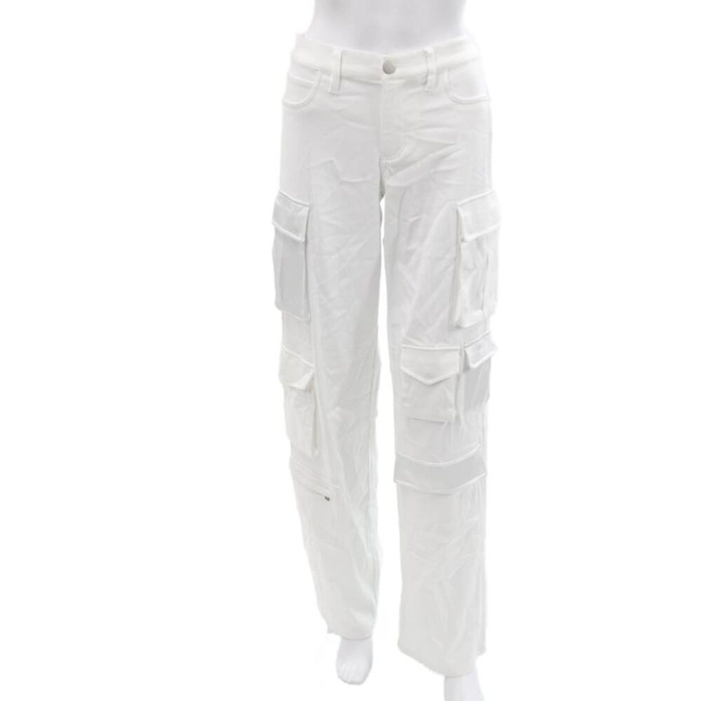 Alice + Olivia Women White Cargo Pants Size 0